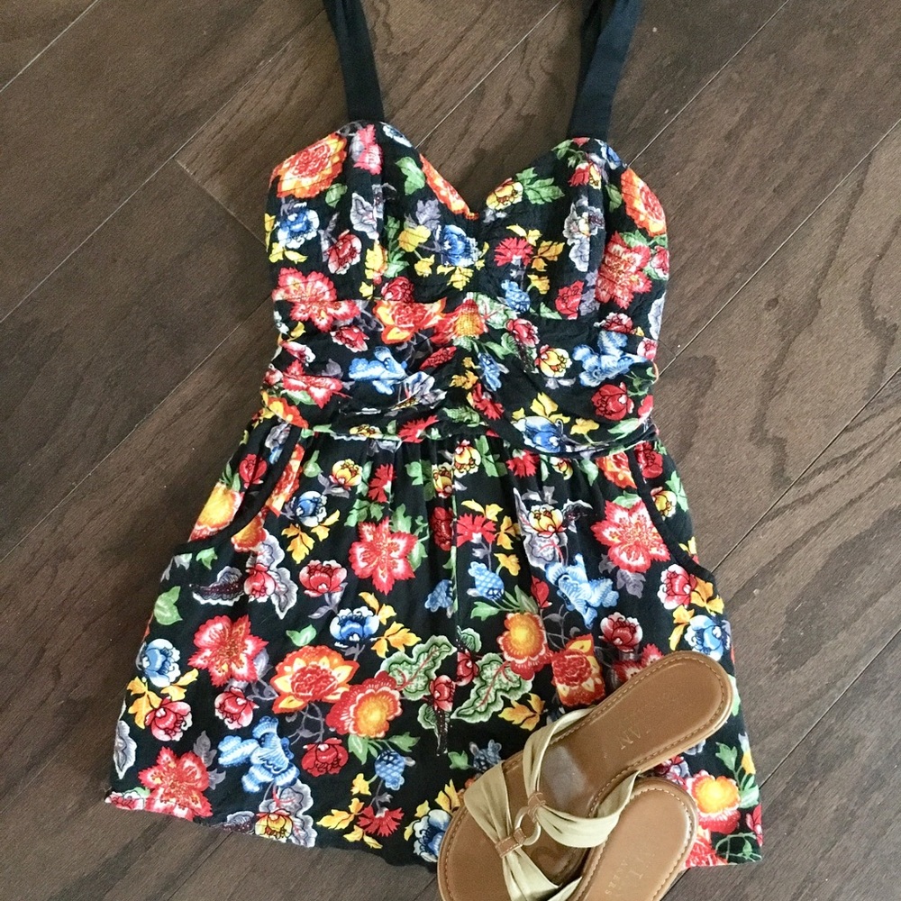 Band of Gypsies romper shorts jumpsuit w/pockets s